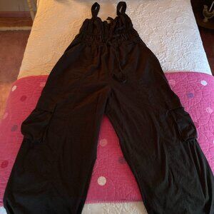 Lucky Brand Women's Military Jumpsuit, black, M, never worn